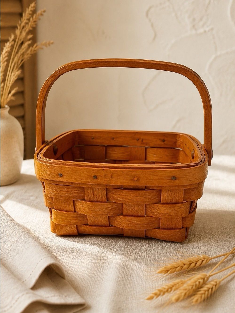 VINTAGE 5” LONGABERGER BERRY BASKET 1995